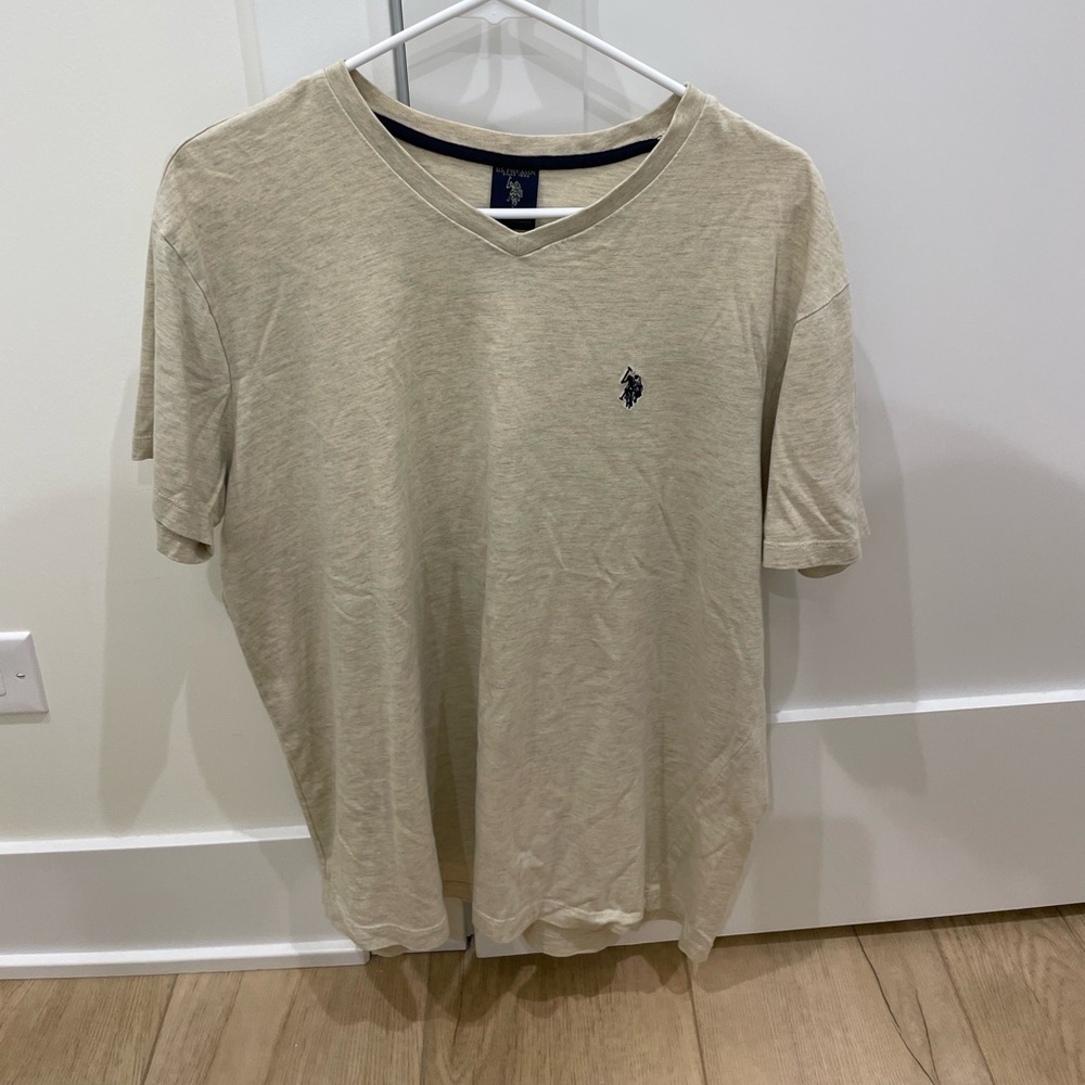 Men's Beige Polo Shirt
